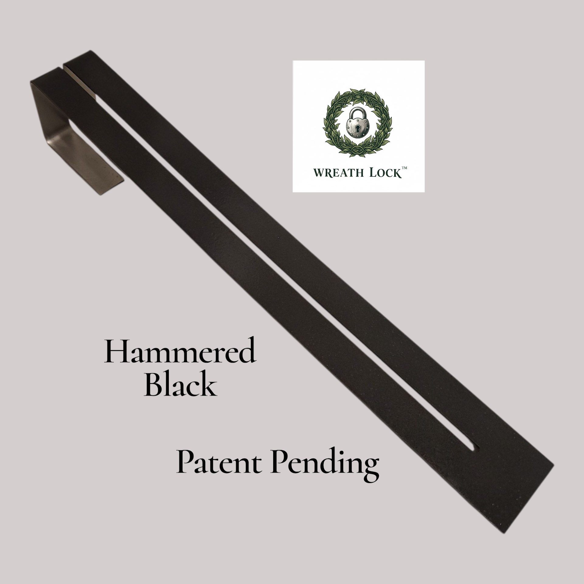 NEW 12" Painted Wreath Lock| Anti-Theft Wreath Hanger| Colored Hanger| Wreath Hook| Secure Wreath Lock for Door| Adapter Included