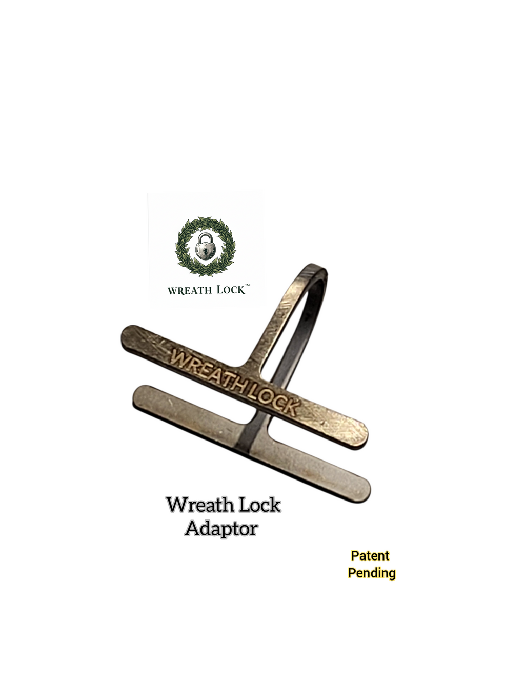 Replacement Adaptor for the Wreath Lock Anti-theft Wreath Hook-For use with grapevine and thicker wreaths