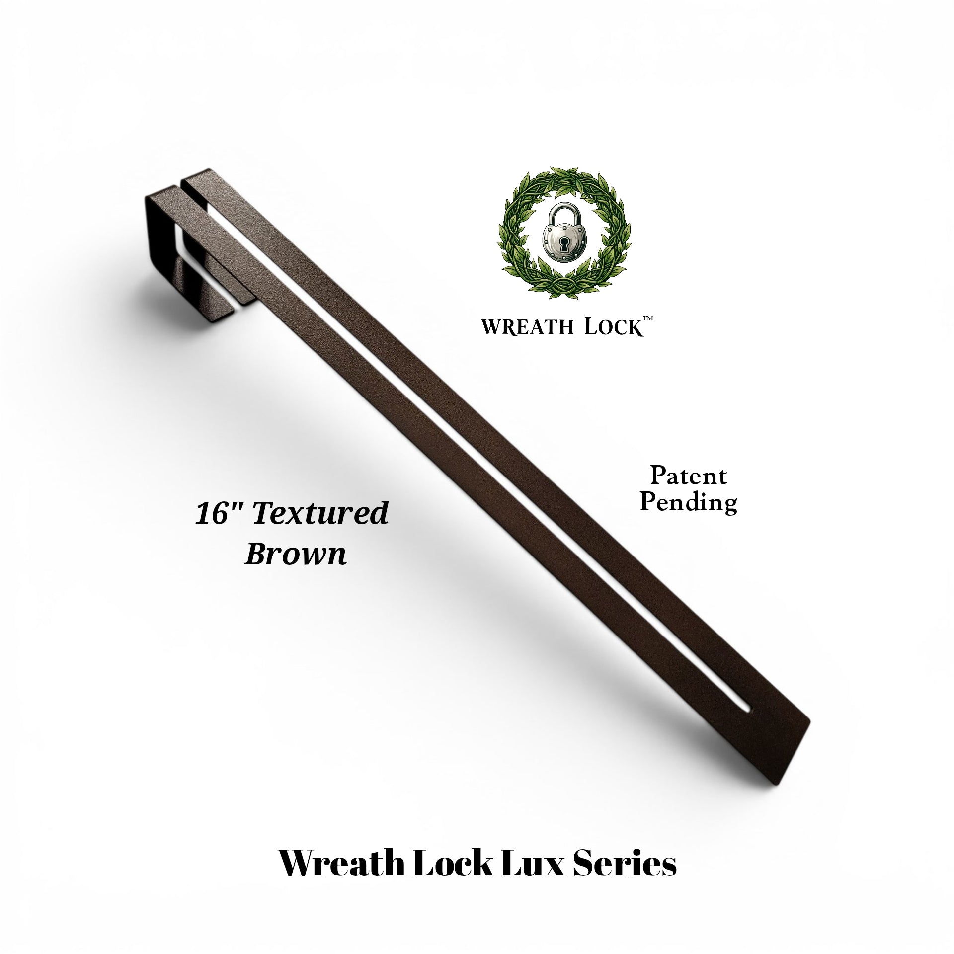 16" Wreath Lock Lux (Powder Coated) Hook- Adaptor Included