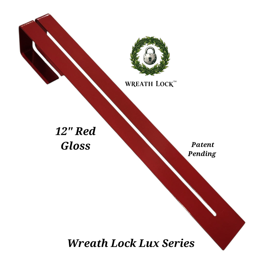 12" Wreath Lock Lux Series- Holiday Colors (Powder Coated)