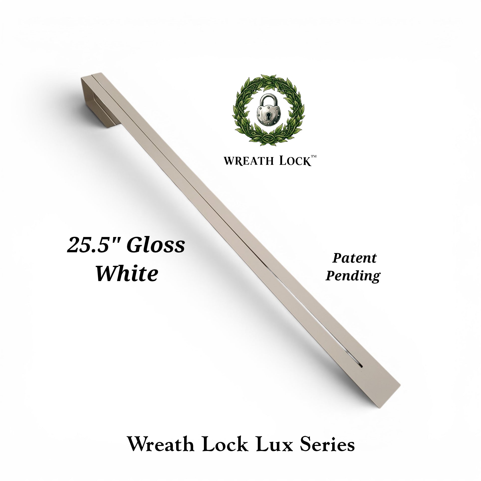 25.5" Wreath Lock Lux (Powder Coated) Hook- (Adaptor Included)