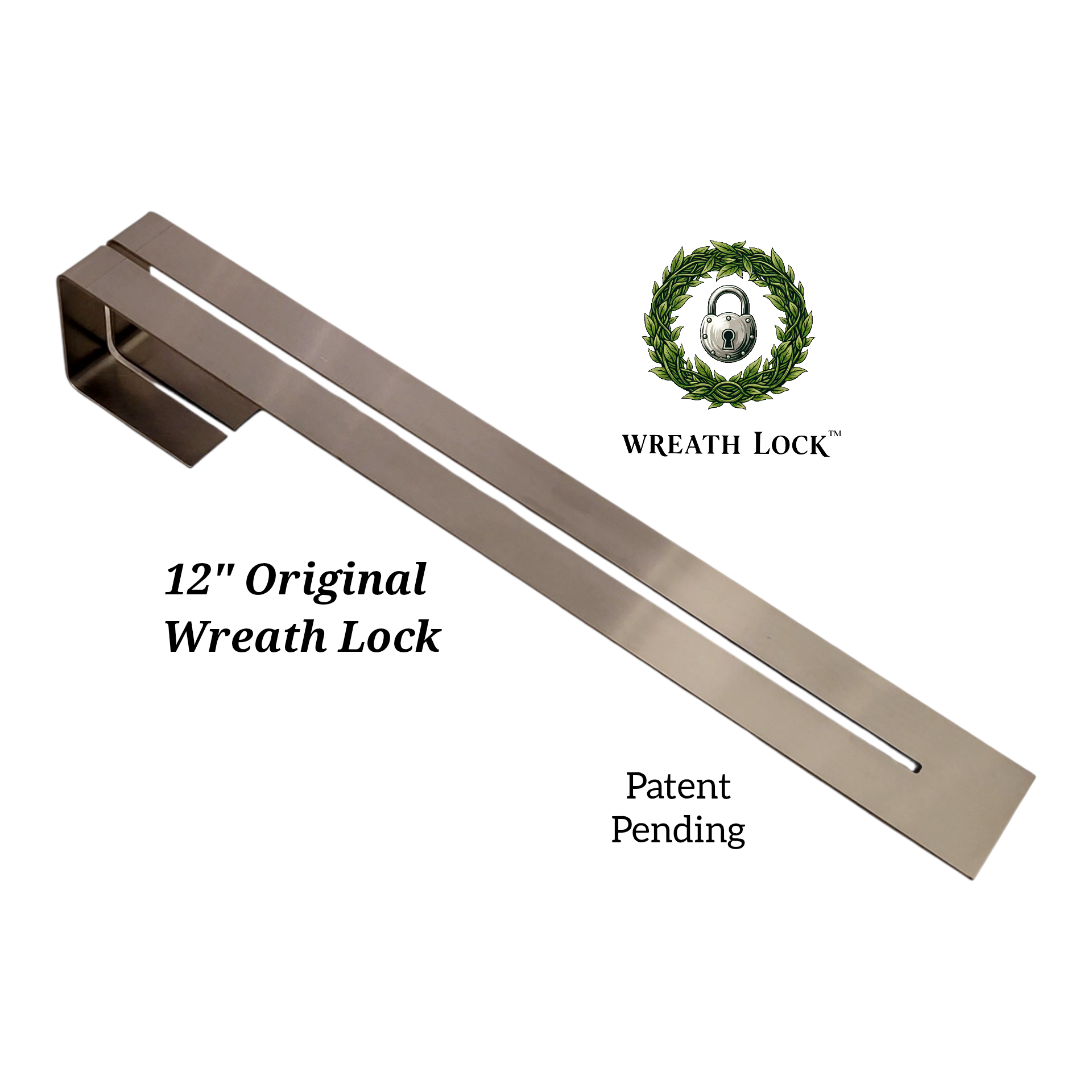 NEW 12" Length (Plain) Wreath Lock Anti-Theft Hook-Ready to Ship!